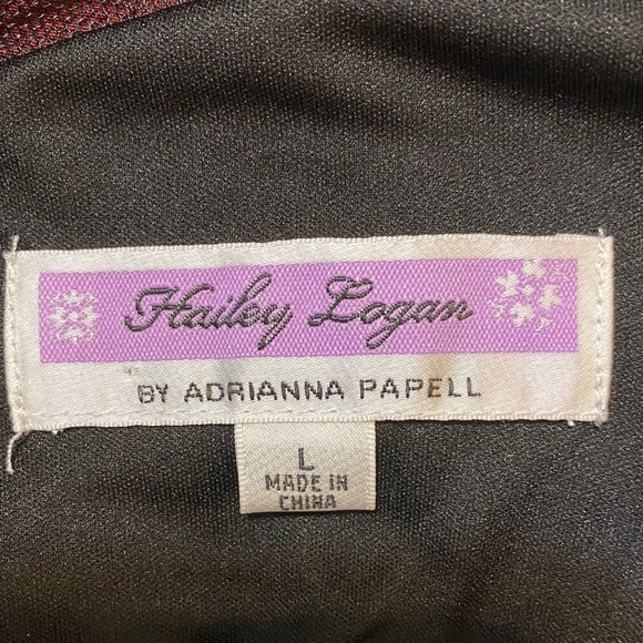 Hailey Logan by Adrianna Papell Black Silver Sparkle Bodycon Dress Large - Picture 8 of 10